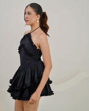 Sofia Mini Dress - Black (On Juhi)